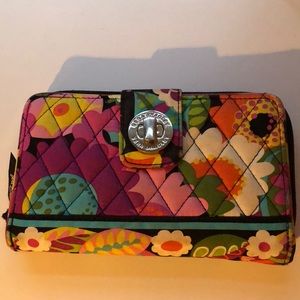 Vera Bradley Turnlock Wallet Va Va Bloom